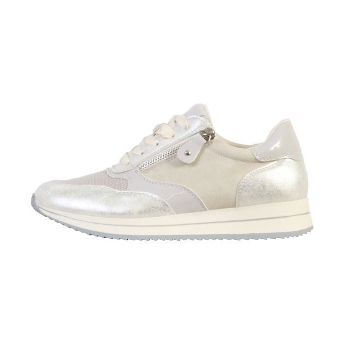 Basket Cuir Super Mode - Argent Basket Cuir Super Mode - Argent