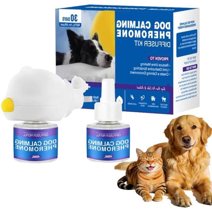 Petwellness Diffuseur Chat Pet Wellness Diffuseur Chien Anti Urine Réducteur De Stress avec RechargesStop Aux Bagarres Et Aux