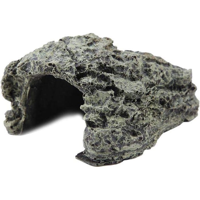 Abri pour Reptiles Grotte en Résine Abri de Cave en Pierre cachant la Maison de la Tortue pour Reptile Tortue Grenouille Z VIVARIUM