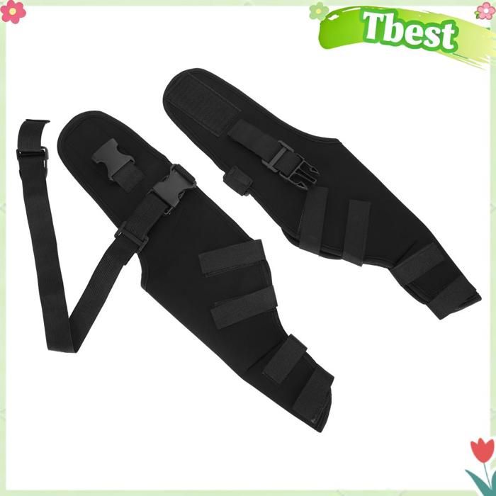 Genouillère pour chien - TBEST - HJ25 - Noir - Doux et élastique - Kit legging double arrière