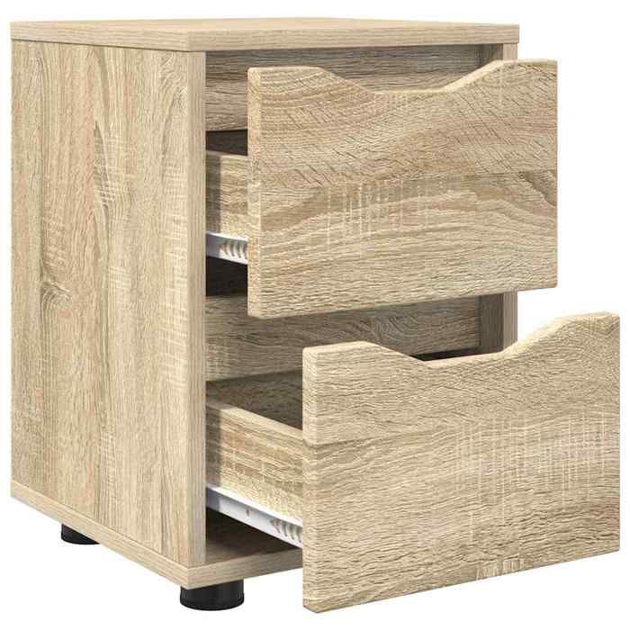 Tables de lit Moderne CHIC 2 pcs Armoires de chevet - Pour chambre - Chêne Sonoma 30 5x30x43 cm CC2166