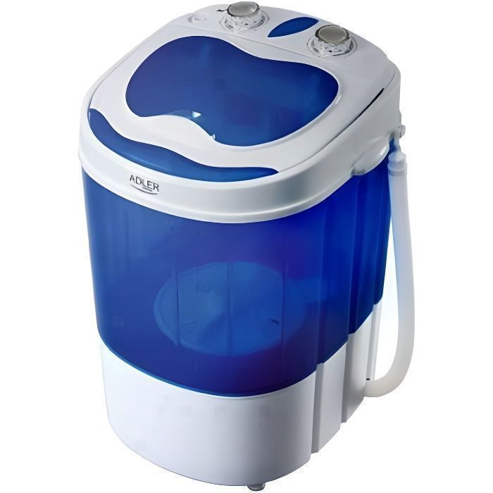 Machine à laver 3kg - ADLER - Chargement par le dessus - Légère et compacte