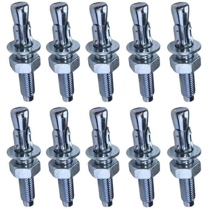 AERZETIX: Lot de 10 agrafes clips rivets spécial compatible avec OEM 856543 71728806 C42992 AERZETIX: Lot de 10 agrafes clips rivets spécial compatible avec OEM 856543 71728806 C42992