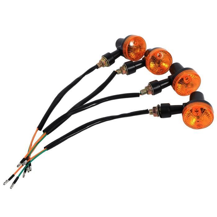 Aramox Clignotants Avant Moto - Paire LED Pour Suzuki DL 1000 V-Strom 2006-2012 (Blanc)