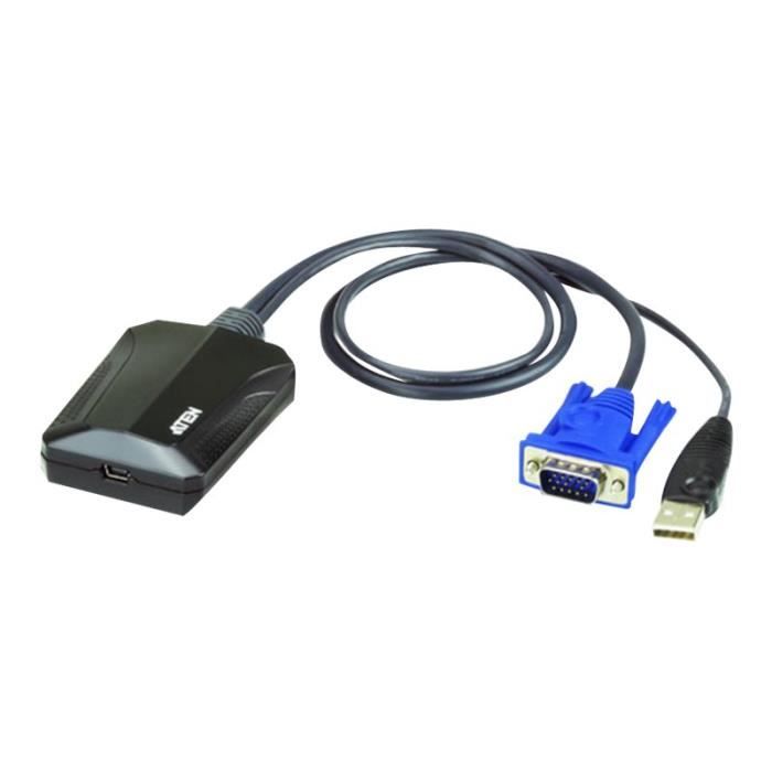 ATEN CV211 Laptop USB Console Adapter - Commutateur KVM - 1 x KVM port(s) - 1 utilisateur local - Ordinateur de bureau