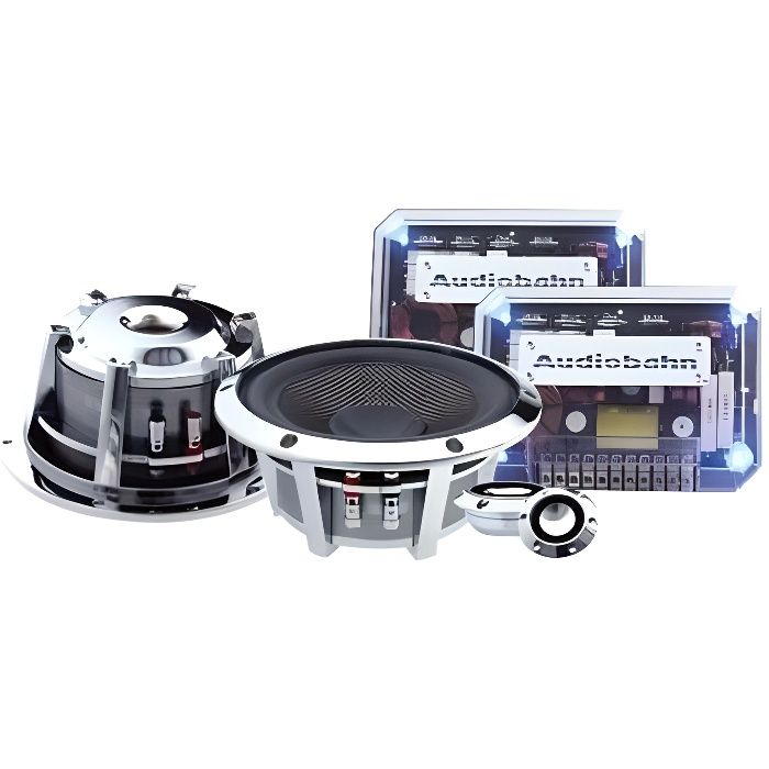 Rockford Set Complet de Haut-parleurs Avant et arri/ère pour Renault 13 cm//130 mm