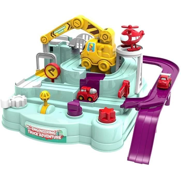 Circuit Voiture Enfant, Jouet Daventure de Voiture, Piste Aventure de