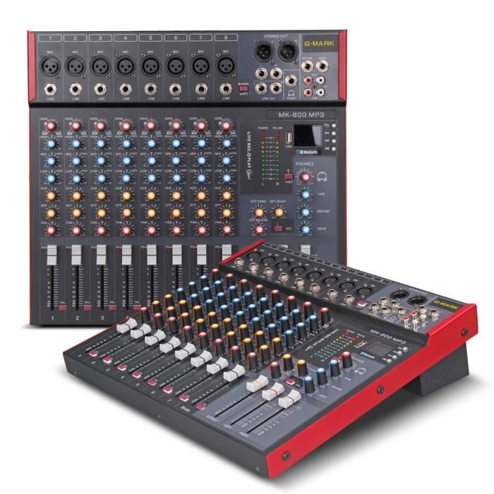 G Mark Mk800 Table De Mixage Professionnelle Audio Studio De