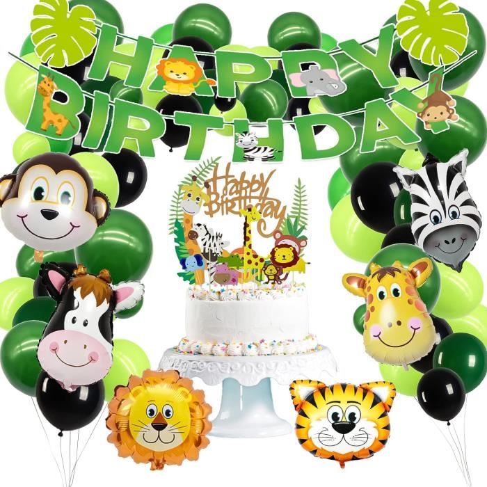 Set de Décoration de Fête Jungle Safari - Décorations d'anniversaire - Décoration sur Set de Décoration de Fête Jungle Safari - Décorations d'anniversaire - Décoration sur