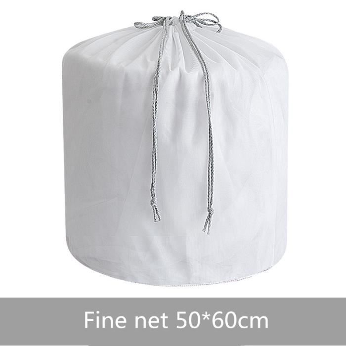 Filet de lavage,Sac à linge en filet épais-fin, 5 tailles, sacs de lavage portables à cordon