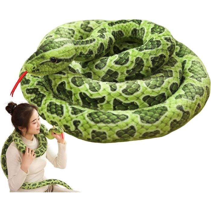 Peluche De Serpent G ant Serpent Rampant Doux 78 7 Pouces De