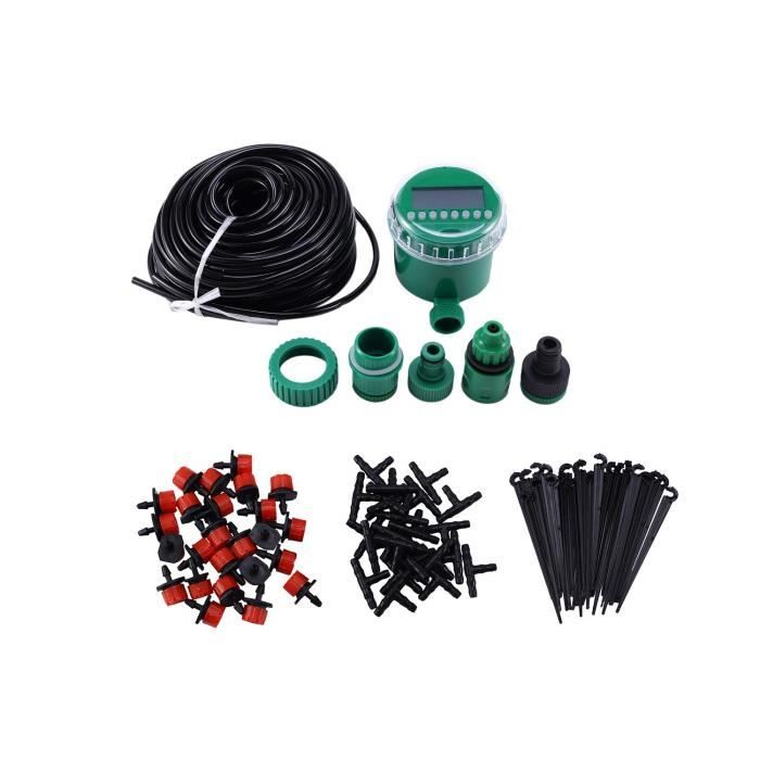 Kalolary Kit D'Irrigation Goutte à Goutte 25m - Système Automatique Économique Pour Jardin, Serre Et Potager