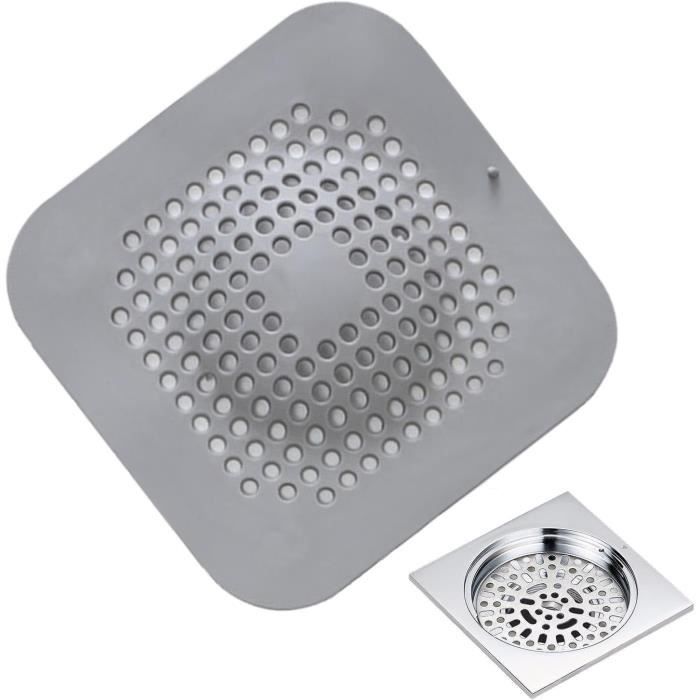 2 Pièces Filtre Cheveux Silicone Pour Douche/baignoire - Protection Anti-bouchon, Mailles Fines, Ventouses - 9