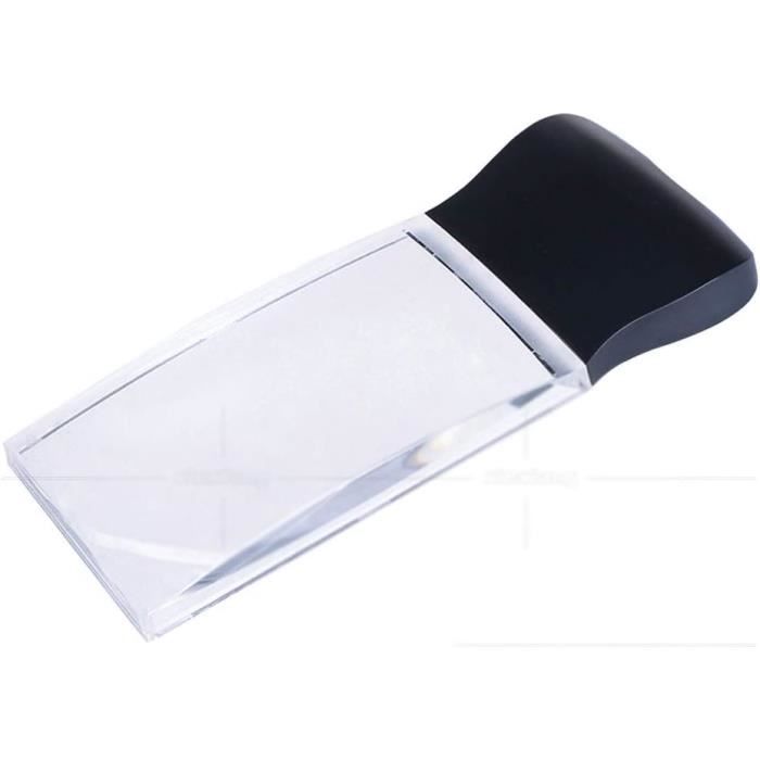 Loupe De Lecture Rectangulaire 3X En Verre - Loupe Transparente Légère Pour Livres, Menus, Personnes âgées