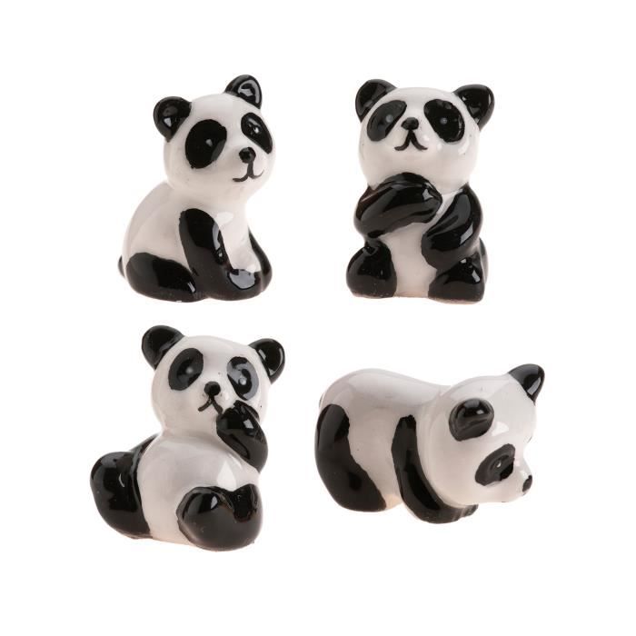 Lot de 8 figurines de panda ALlBiz - Joli panda, lot de figurines animales,  cadeau de fête/décoration de gâteau - Figurine pour enfant - Achat & prix
