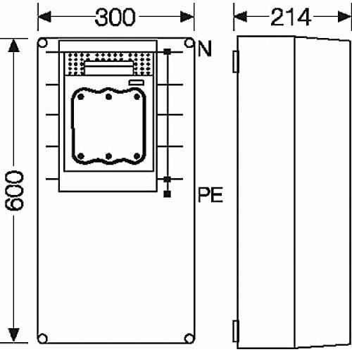 Boîtier électrique Hensel IP54 - Pour Montage Encastré Ou Saillie - Distribueur étanche