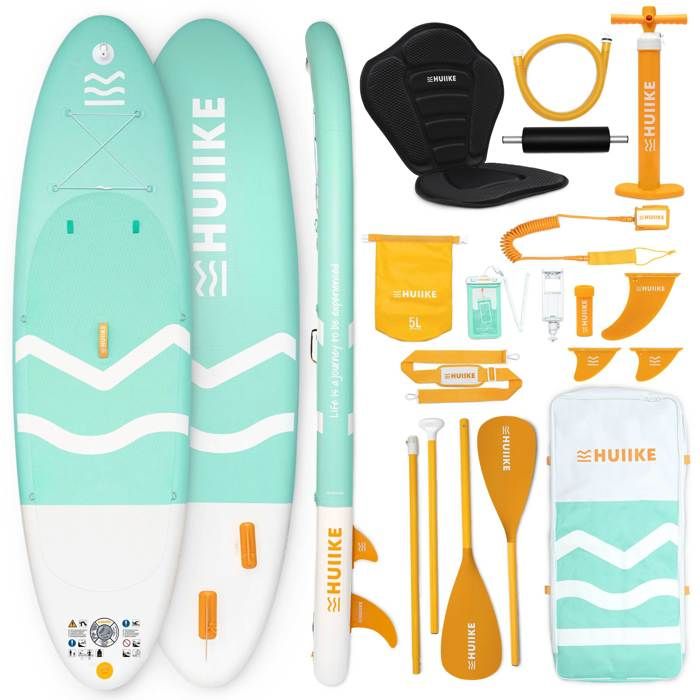 Ensemble De Planche SUP Gonflable Avec Voile Bleu Et Blanc Mothinessto