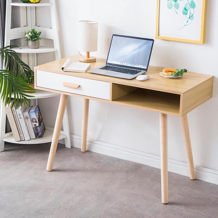 Nuo Bureau Scandinave Table Pour Chambre H110 X L75 X L50 Cm Couleur De Bois Achat Vente Bureau Nuo Bureau Scandinave Table Soldes Sur Cdiscount Des Le 20 Janvier Cdiscount