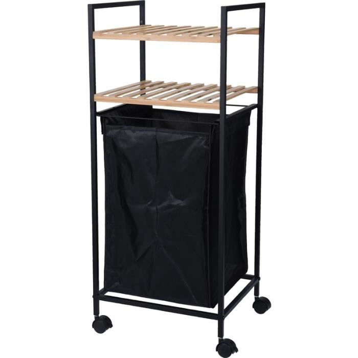 Desserte De Salle De Bain Avec Panier De Linge Sale Achat
