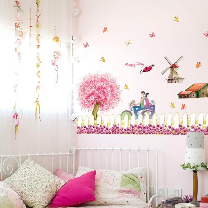 3d Papier Peint En Forme De Cerise Romantique Pour Decoration