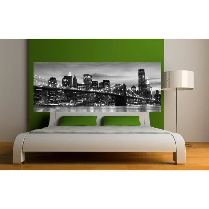 Stickers Tete De Lit New York Brooklyn Tete De Lit 180x70cm Achat Vente Tete De Lit Stickers Tete De Lit New York Cdiscount