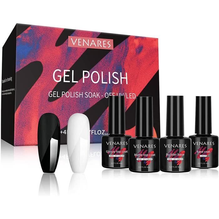 No Wipe Glossy Top Coat et Matt Top Coat et Base Coat et Builder Base Vernis Semi Permanent avec