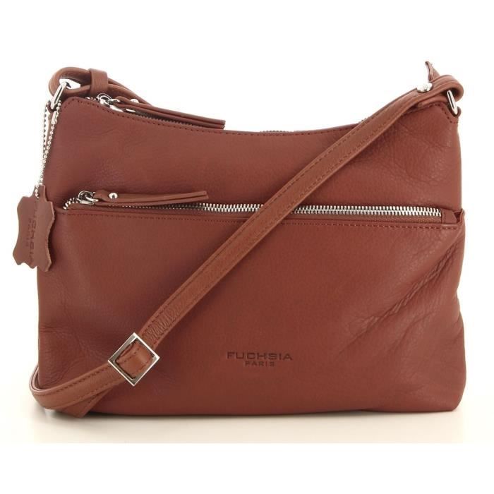 Sac sale bandoulière fuchsia