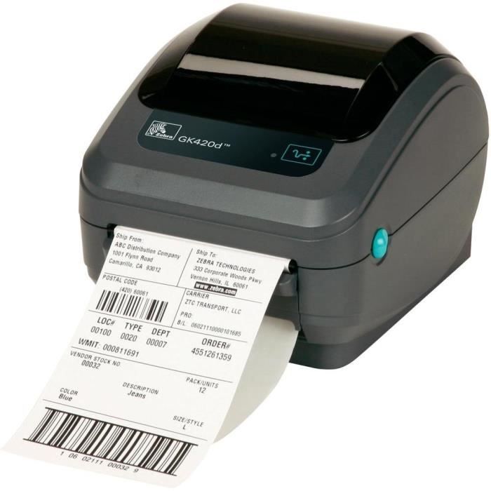 Imprimante d'étiquettes ZEBRA GK420D - Cdiscount Informatique