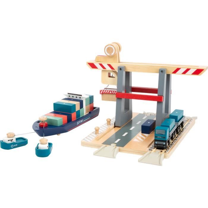 Acheter Bateau camion Terminal à conteneurs avec accessoires jouet en bois pour enfant à partir de 3 ans Reconditionné - 47,90 € Bateau camion Terminal à conteneurs avec accessoires jouet en bois pour enfant à partir de 3 ans Reconditionné - reconditionné disponible sur Cdiscount Seconde Vie