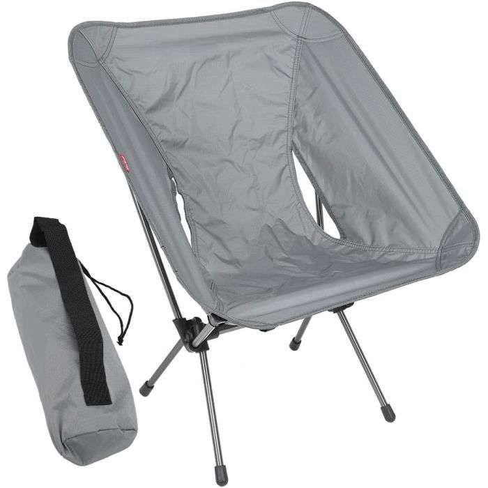 Tabouret Pliant Camping - 200kg Charge, 30cm Hauteur, Acier + Oxford, Avec Sac - 11