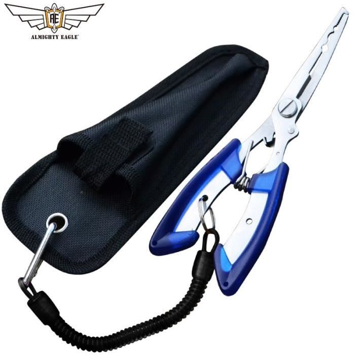 Pince De Pêche Eau Salée Multi-fonctions - Acier 420 - 20.5cm - Coupe-Ligne Et Retrait Hameçons