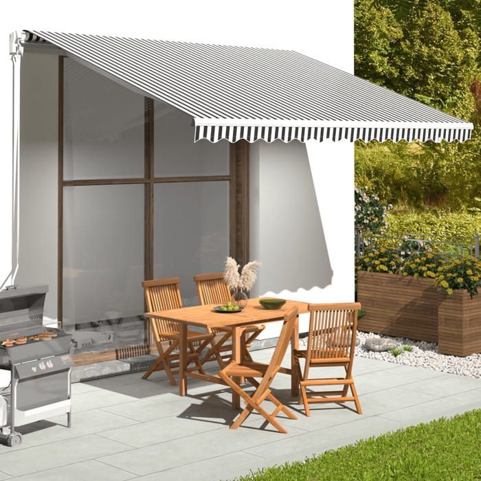vidaXL Tissu de remplacement pour auvent 4 x 3 et