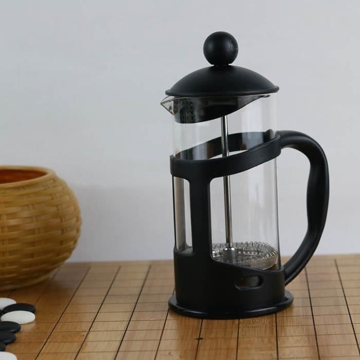 Cafetière En Verre 400 Ml Avec Filtre Inox - Pour Café Filtre Manuel, Résistante Aux Températures
