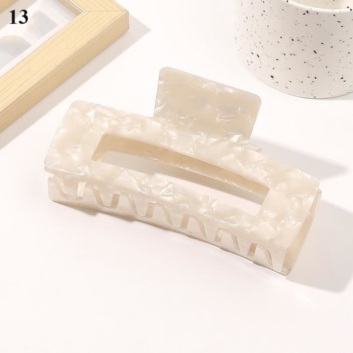 Barrette à Cheveux Grande Taille - 10 Cm, Plastique/résine, Pour Soirée Ou Quotidien