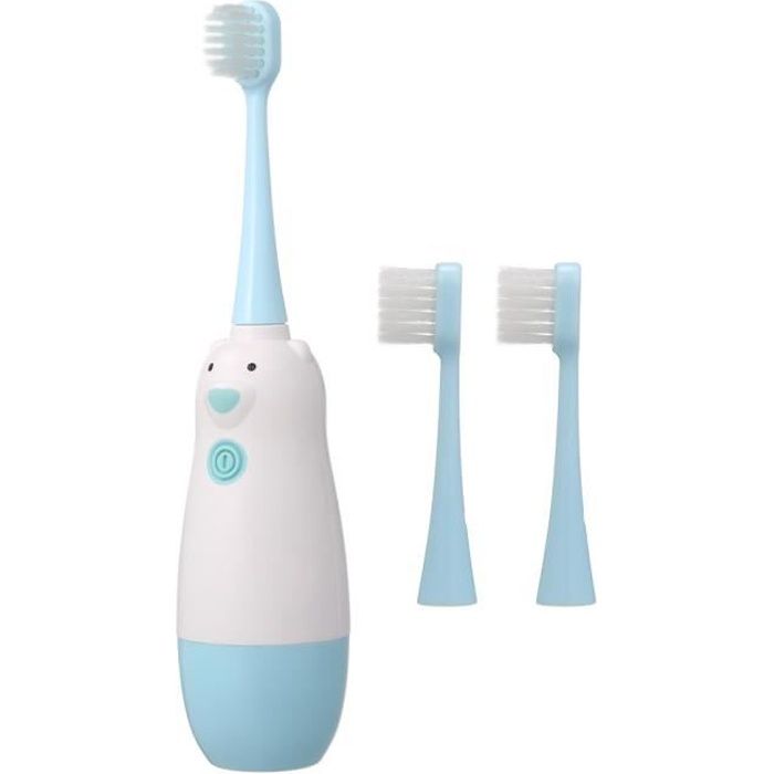 Brosse A Dents Electrique D Enfants A Piles De Brosse A Dents D Enfants D Enfants Pour 3 12 Ans Tetes De Brosse Douces 2 Cdiscount Electromenager