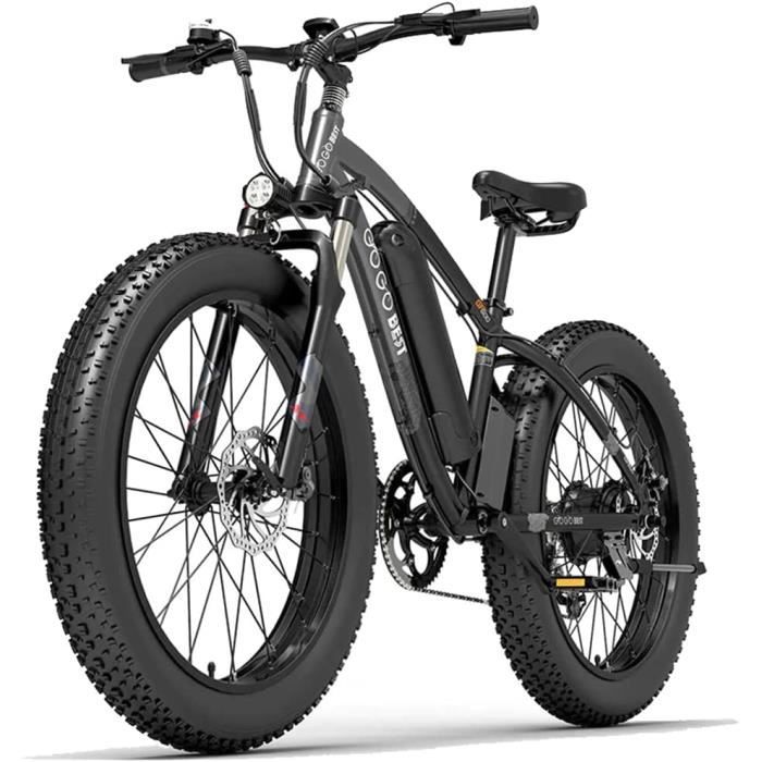 Vélo électrique VTT Fat Bike 26 Pouces – Moteur 48V 16Ah, Autonomie 55 Km – Pneus 4.0, Shimano 21 Vitesses – Charge 200 Kg