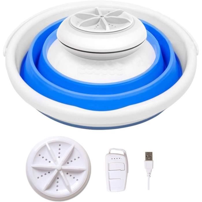 Mini Machine à Laver Portable à Ultrasons – USB, 3.8L – Pour Sous-Vêtements, Vêtements Bébé, Voyage (Tianbi)