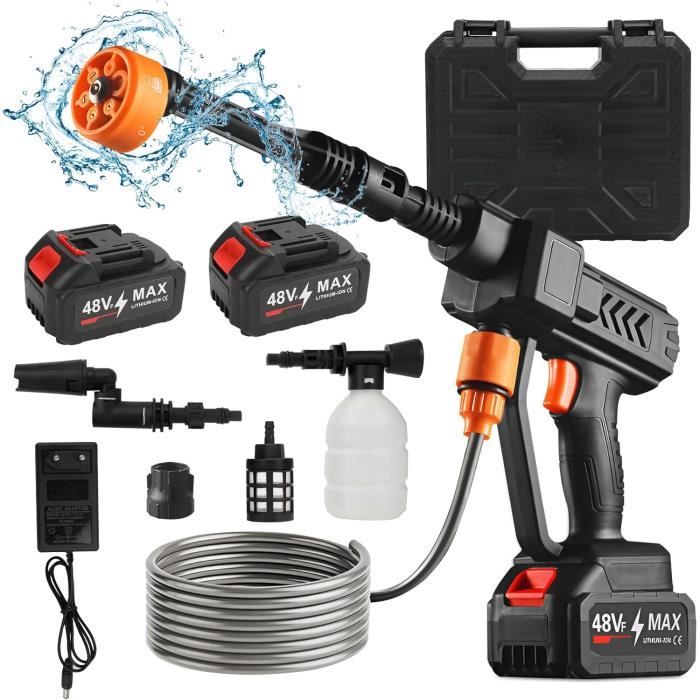 Nettoyeur Vaporisateur Karcher Nettoyeur Haute Pression Jemora - Sans Fil 6-en-1 (2 Batteries) Nettoyeur Haute Pression Batterie 48v