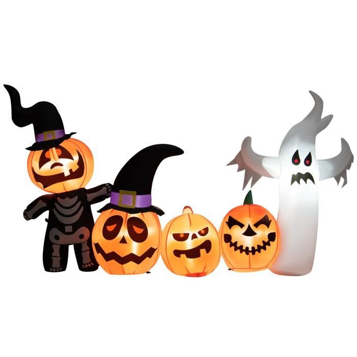 Décoration Gonflable Géante Pour Halloween - Maison Hantée Fantomatique 7 Pieds, Multicolore, Neuve