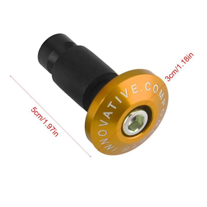 Bouchons De Guidon Vélo PLATT - 5 Coloris Aluminium Pour VTT Et Vélo De Route
