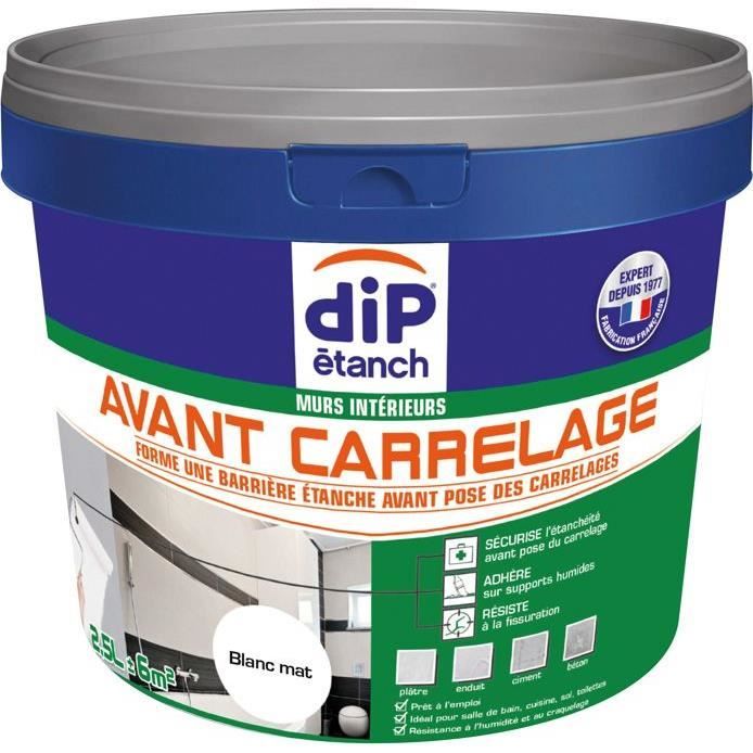 Dip Etanch Avant Carrelage 2 5l Blanc Achat Vente Peinture Vernis Dip Etanch Avant Carrelage 2 5 Cdiscount
