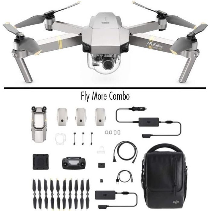 DJI Mavic Pro Fly More Combo Platinum - vue 2
