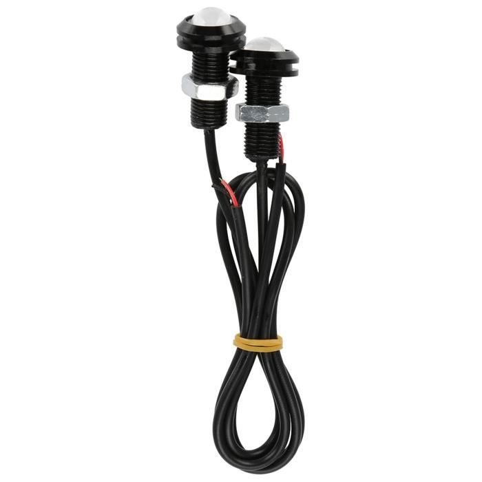 2 Feux LED Eagle Eyes 12V 9W - Feux De Recul Ou Clignotants Pour Voiture/Moto - Jaune