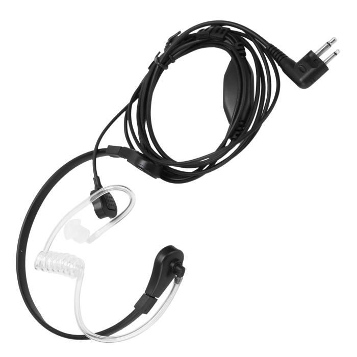 EBTOOLS oreillette de sécurité Casque antibruit avec oreillette  talkie-walkie à 2 broches avec MIC PPT pour Motorola XTN Series