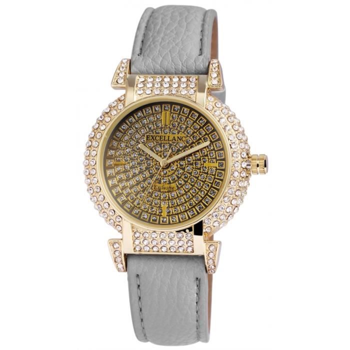 Montre Idee Cadeau Anniversaire Excellanc Ronde Cuir Mouvement