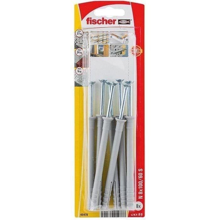 CHEVILLE CLOU N 8X100S/8K-10 BLIST/BTE