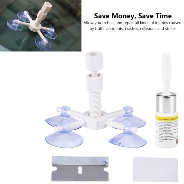 Lot de 6 pinces à ventouse, ventouse puissante en verre, outil de réparation de pare-brise pour voiture, outils à main ménagers Lot de 6 pinces à ventouse, ventouse puissante en verre, outil de réparation de pare-brise pour voiture, outils à main ménagers