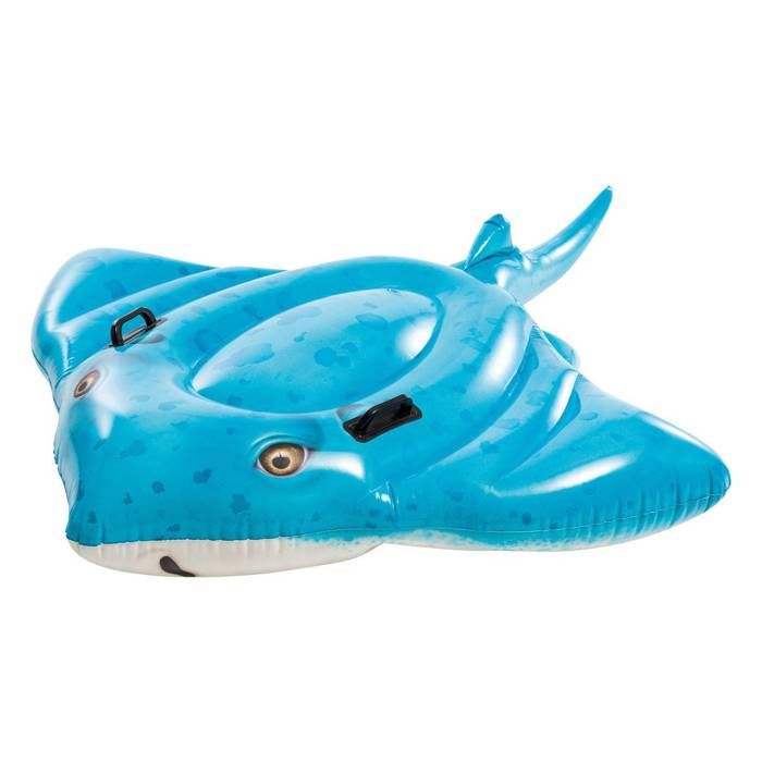 Bouée raie manta à chevaucher INTEX - 2 poignées de maintien