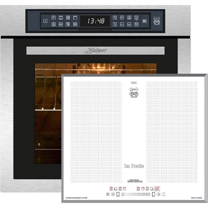 Kaiser Sign Inox Kaiser EH 6306 R + KCT 67 FIW La Perle, Four à encastrer,inox,79L 15 ft ...