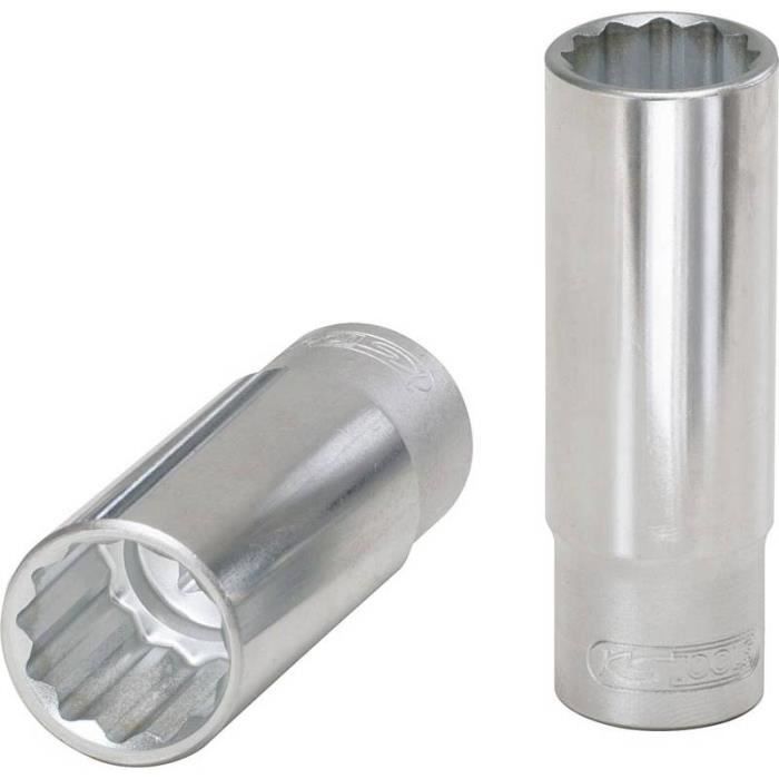 Douille longue 19 mm impact 6 pans 1//2/'/'